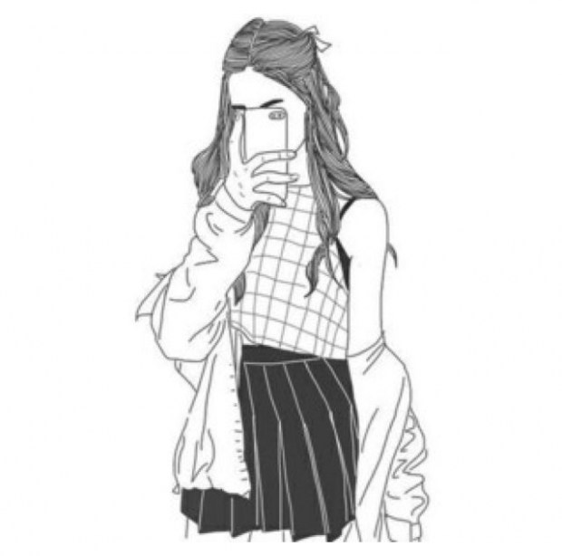 620x614 Most Likely Tumblr Drawings Of Girls Featured Crazy Girl Drawings