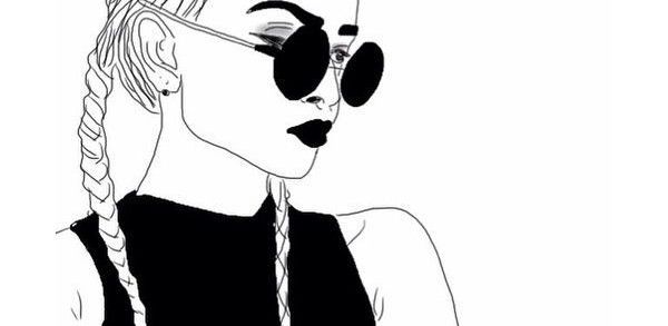 600x293 Girl Drawing Picture Or Girl Draw We Heart It Found On Polyvore