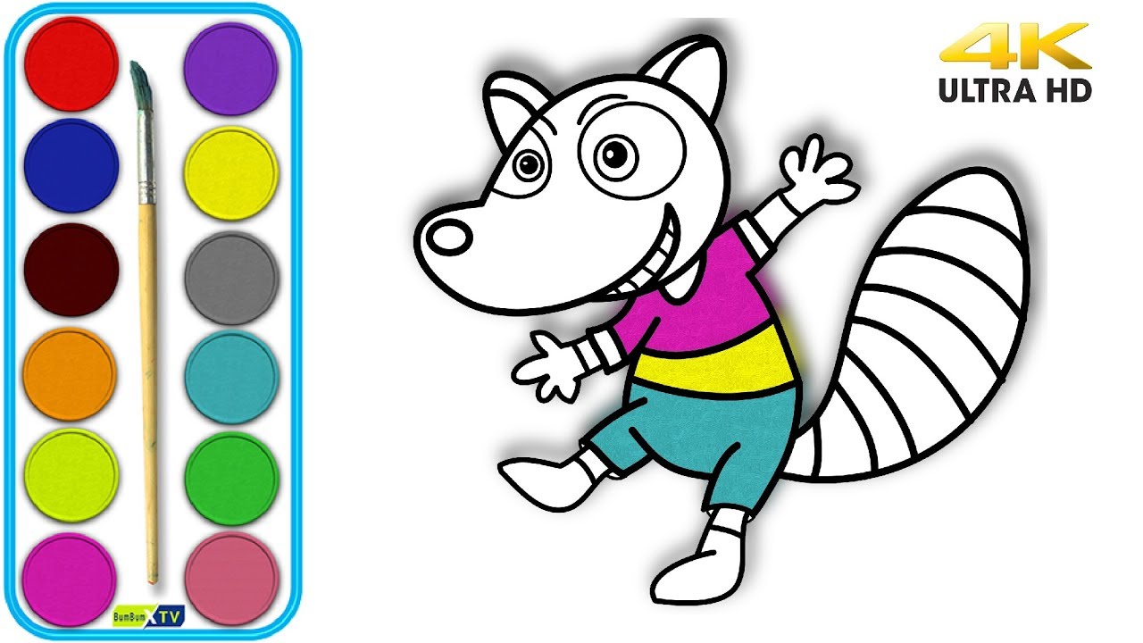 1280x720 How To Draw A Cartoon Weasel Drawing And Coloring