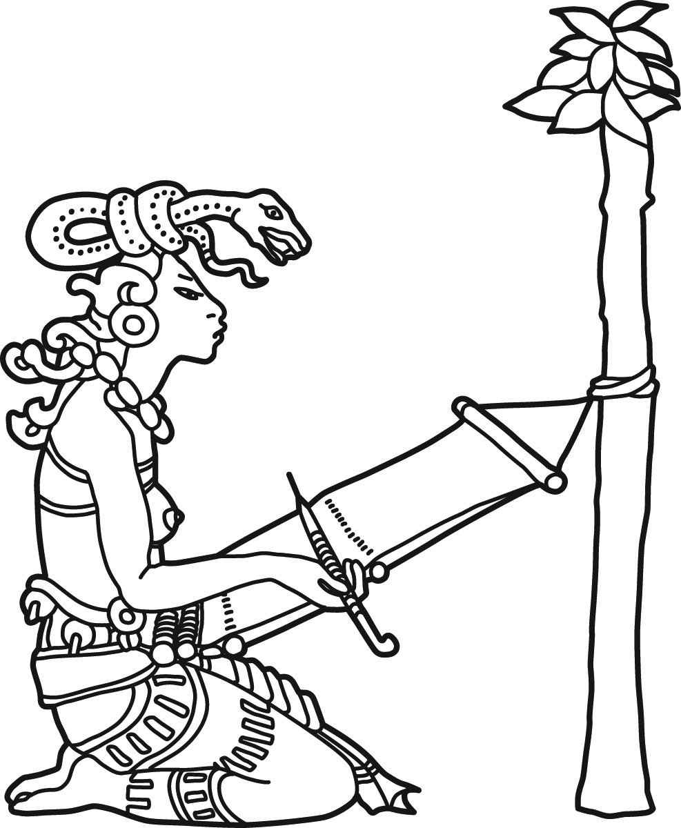 987x1200 mayan drawing weaving for free download