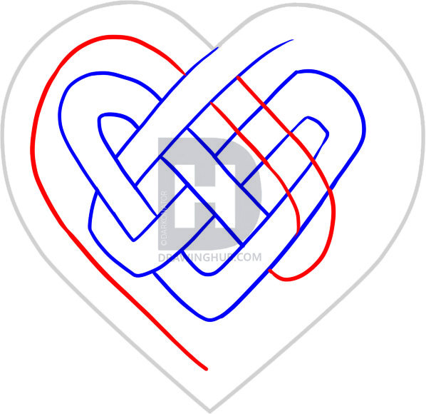 598x580 How To Draw A Celtic Knot, Step