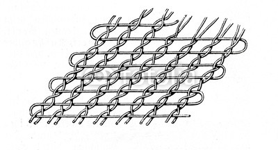 400x216 warp and weft threads in a gauze weaving pattern