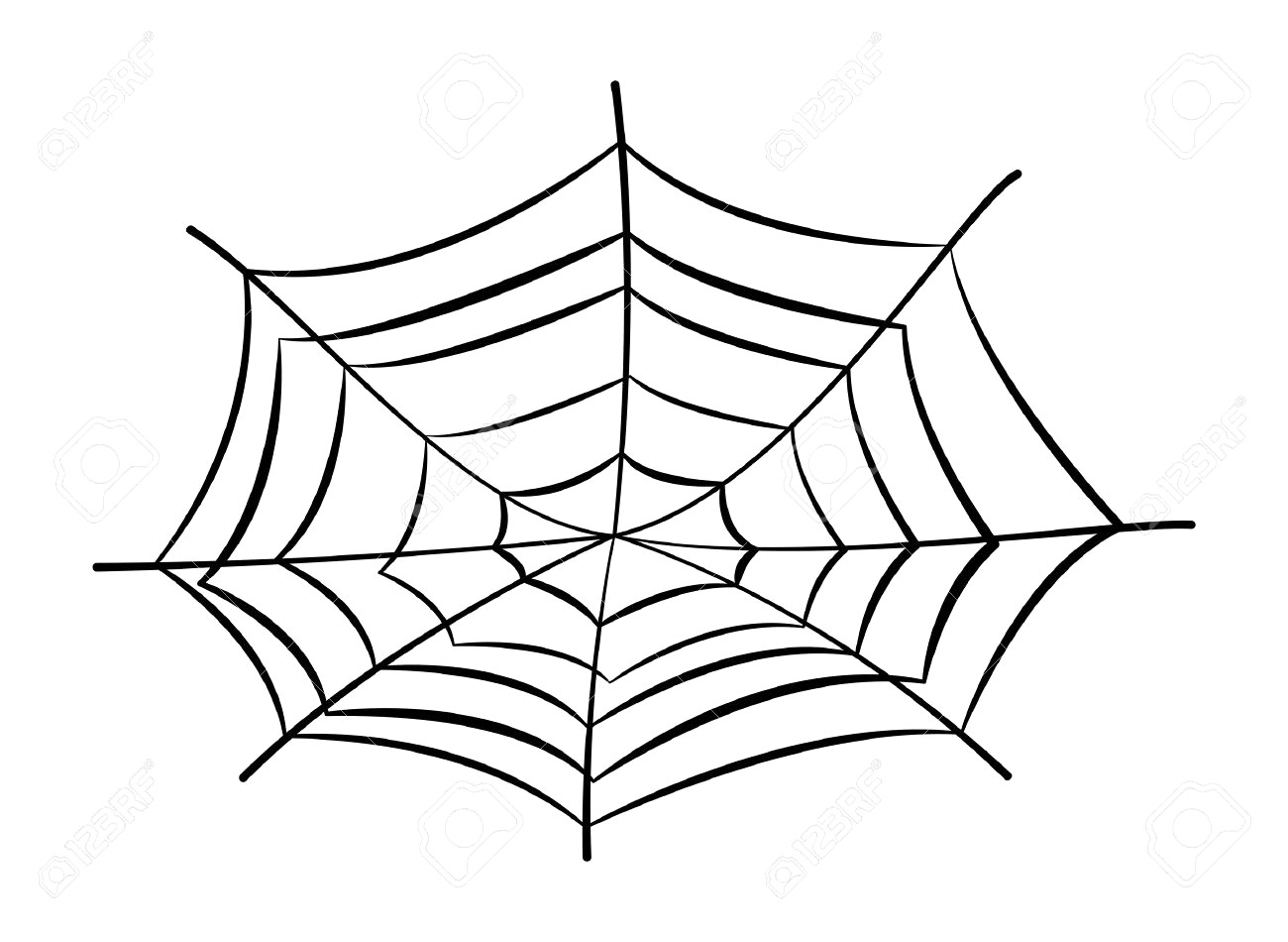 1300x950 Spider Web Drawing Cartoon