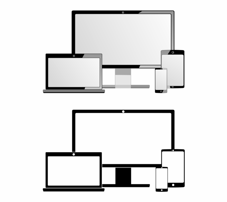 920x817 Responsive Web Design Handheld Devices Mockup Office