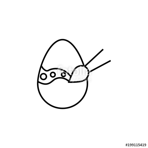 500x500 Drawing Easter Eggs Icon Element Of Easter Holiday For Mobile