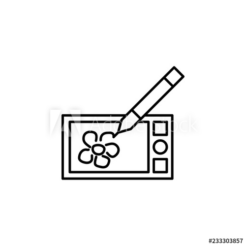 500x500 Drawing Tablet Picture Icon Element Of Editorial Design Icon