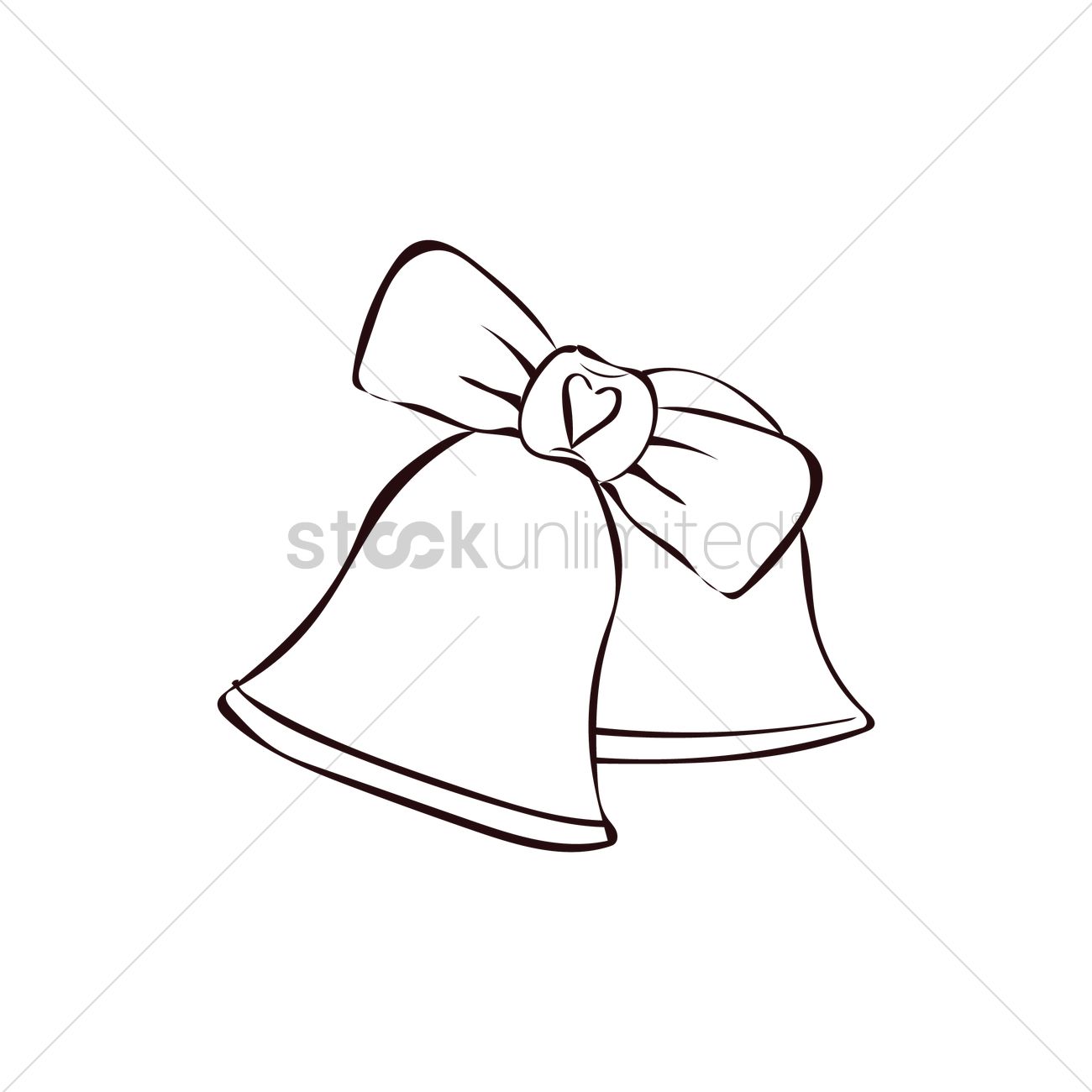 1300x1300 Wedding Bells Vector Image