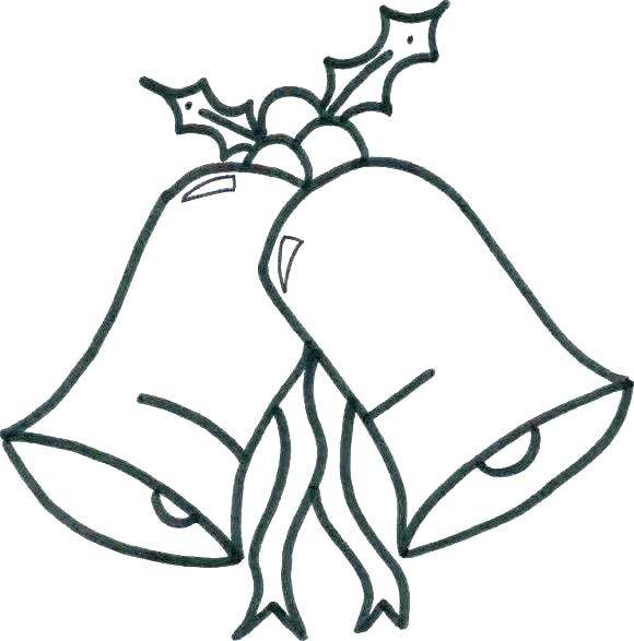 580x587 Wedding Bell Coloring Pages