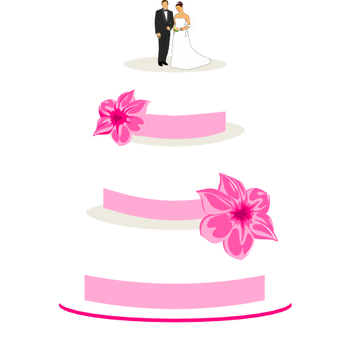 494x500 Wedding Cake Clipart