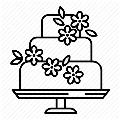 512x512 cake, celebration, dessert, flowers, party, wedding, wedding cake icon