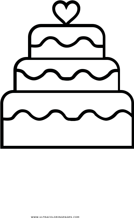 459x746 Download Wedding Cake Coloring Page