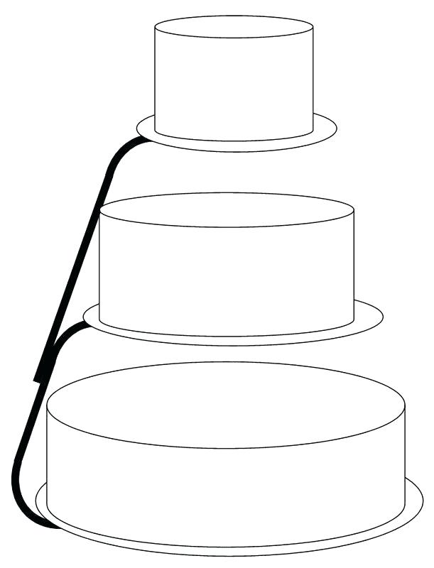 611x800 unique wedding cake drawing template and wedding cake drawing