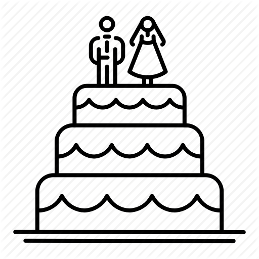 512x512 bride, cake, dessert, groom, wedding, wedding cake icon