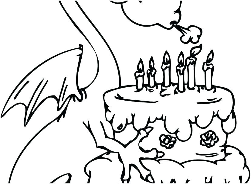 827x609 Cake Coloring Pages To Print Print Out For Kids Animal Coloring