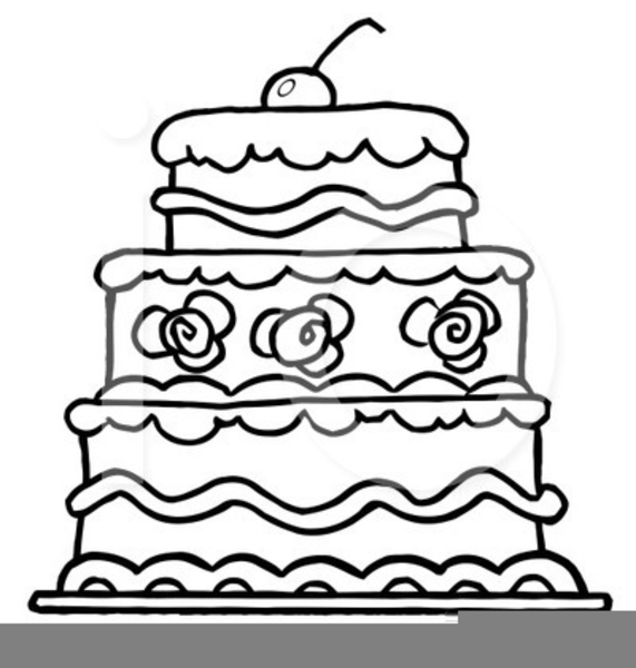 571x600 Clipart Wedding Cake Free Images