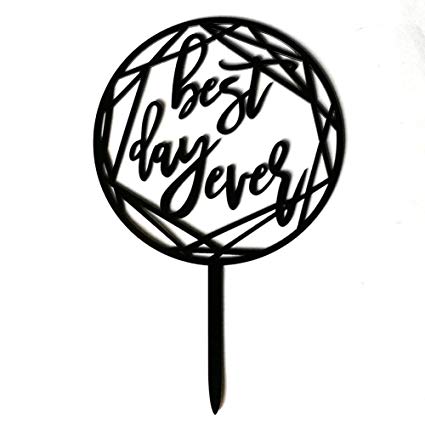 425x425 Togethluer Best Day Ever Geometric Line Style Wedding