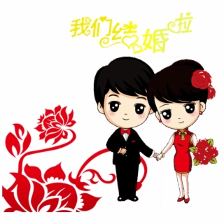 320x320 Hd Cartoon Drawing Wedding Couple Clip Art Png Download