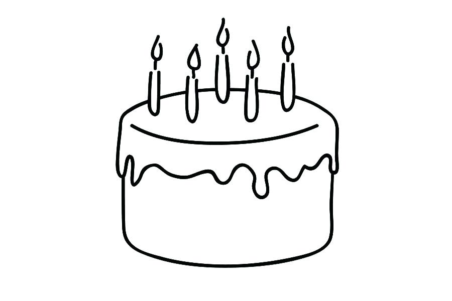 900x600 Drawing Of A Wedding Cake