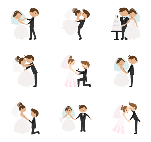 600x564 Collection Of Free Wedding Drawing Couple Download On Ui Ex