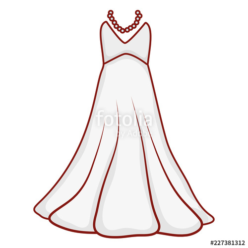 500x500 Wedding Dress Drawing Stock Image And Royalty Free Vector