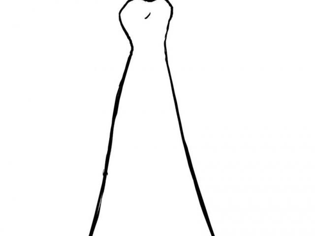 640x480 Wedding Dress Clipart