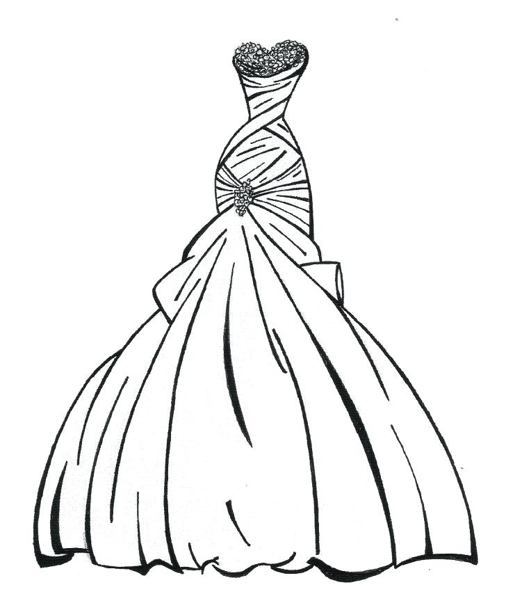728x877 wedding dresses coloring pages wedding dress coloring pages