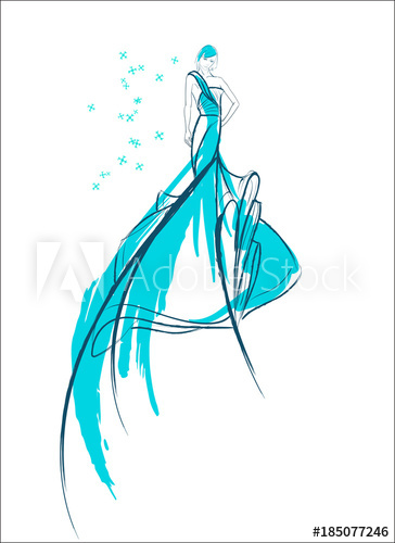 364x500 Ice Queen Vector Background With A Beautiful Bride In A Wedding