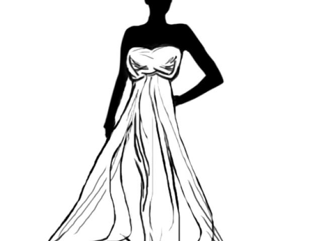 Wedding Gown Drawing Free download on ClipArtMag