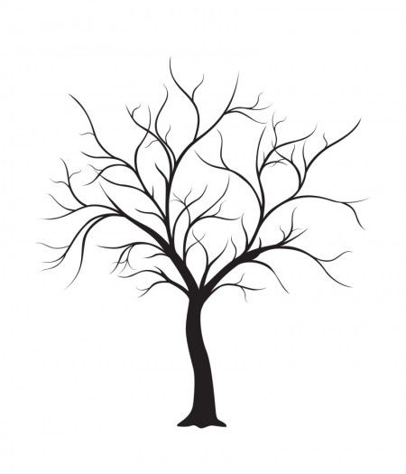 450x525 free wedding thumbprint tree style guest book templates