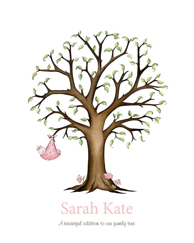 640x800 Bampw Wedding Tree With Leaves Fingerprint Memory Tree