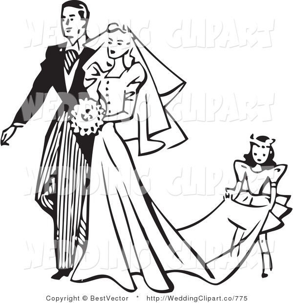 600x620 Clip Art Black And White Wedding Veil Clipart