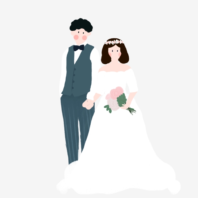 640x640 hand drawn groom bride character design painted,bridegroom,bride