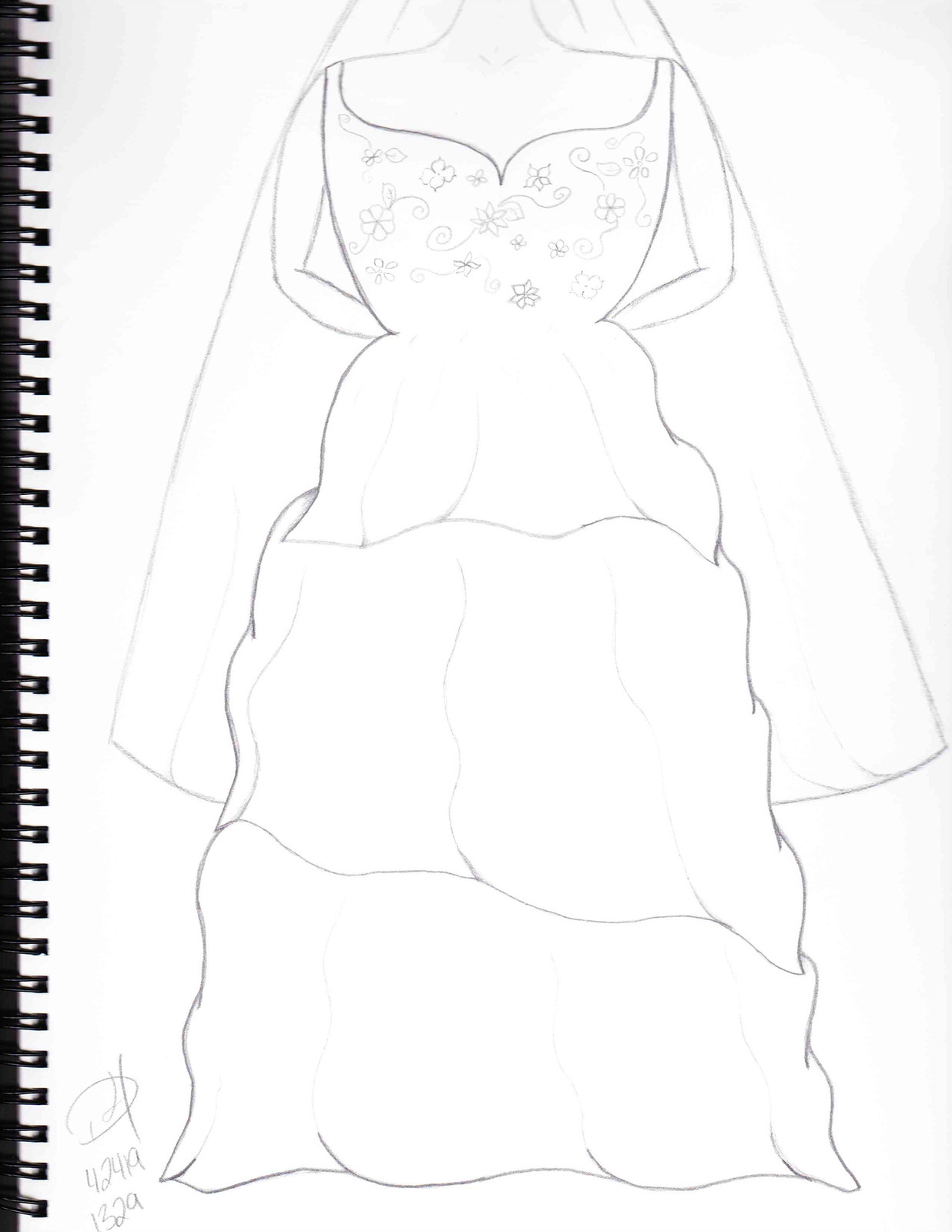 1236x1600 Wedding Dress Sketches Destined For Heights