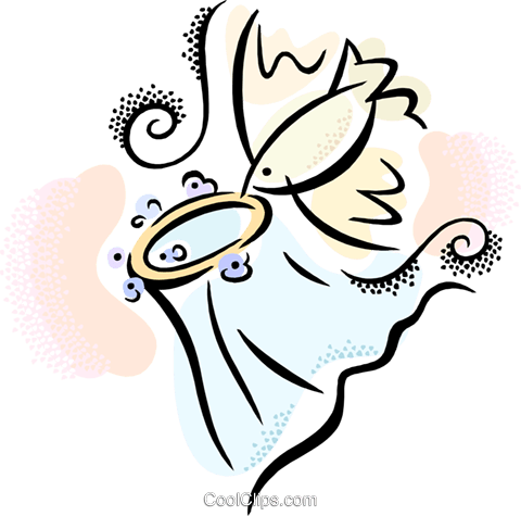 480x475 Bird With A Wedding Veil Royalty Free Vector Clip Art Illustration