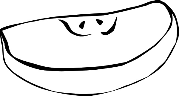 600x321 Apple Wedge Clip Art Free Vector In Open Office Drawing