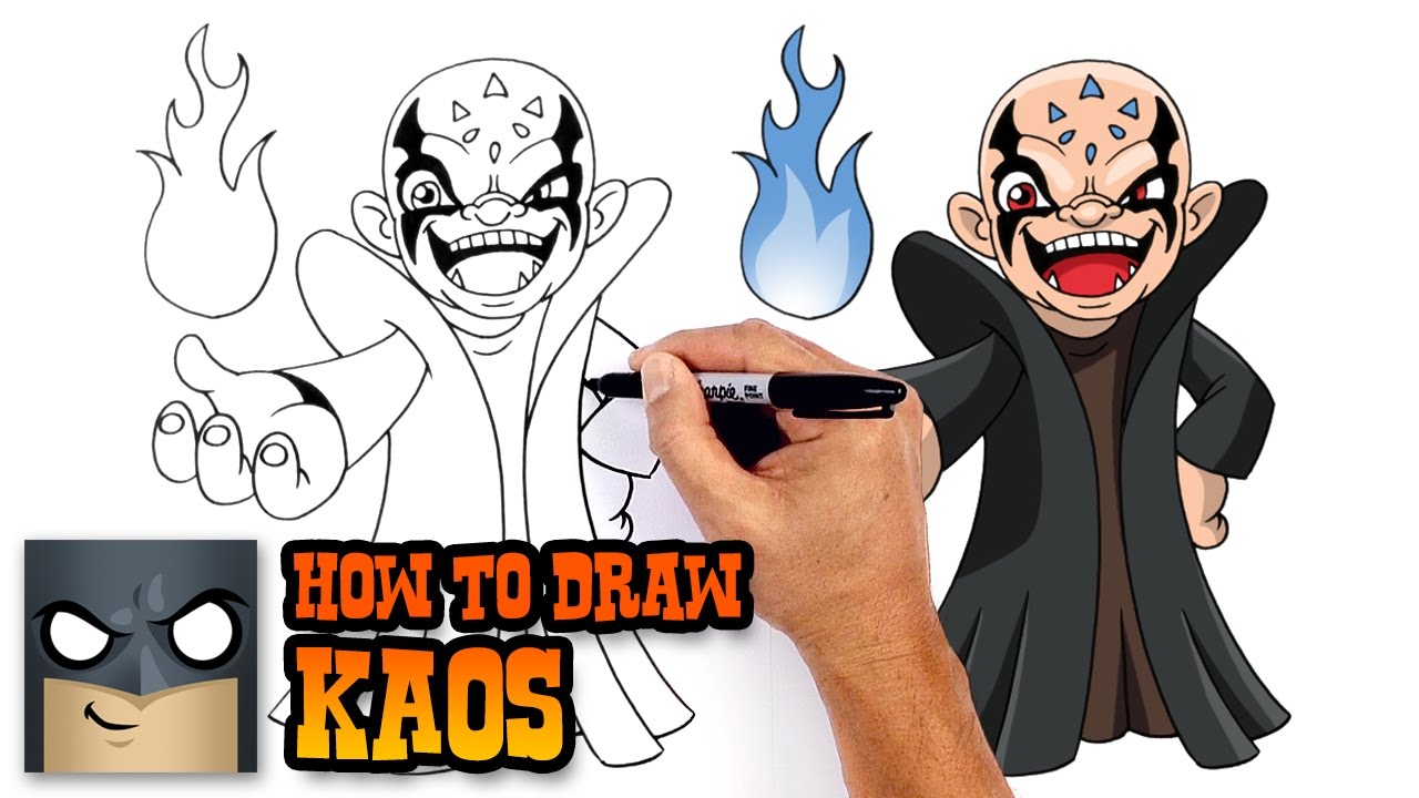 1280x720 How To Draw Kaos Skylanders