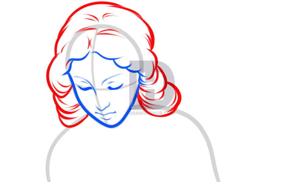 1008x598 How To Draw A Weeping Angel, Step