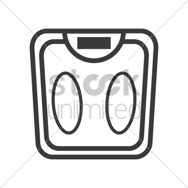 600x600 Weighing Scale Vector Image