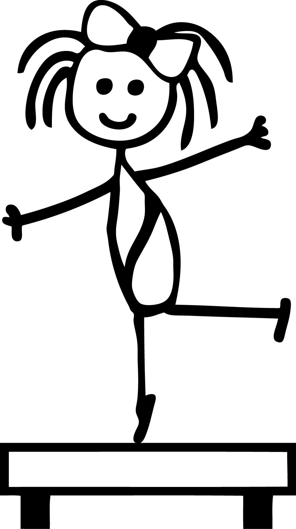 964x1723 Stick Figures Gymnastics Girls, Stick