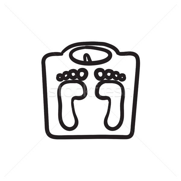 600x600 Weighing Scale Sketch Icon Vector Illustration Andrei Krauchuk