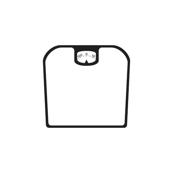 600x600 Weight Scale Illustration Art Print