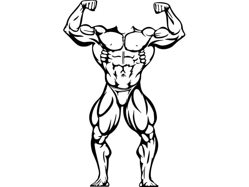 794x597 Bodybuilder No Head Muscles Fit Weightlifting Bodybuilding Etsy