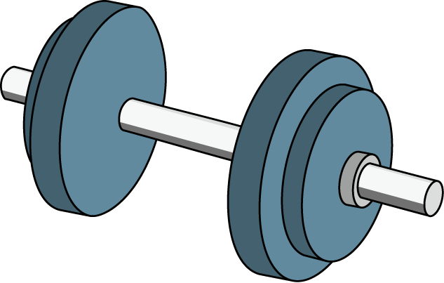 633x403 Collection Of Free Dumbbell Drawing Cute Download On Ui Ex