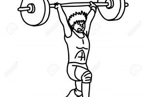 300x200 Weightlifting Clipart Black And White Clipart Portal