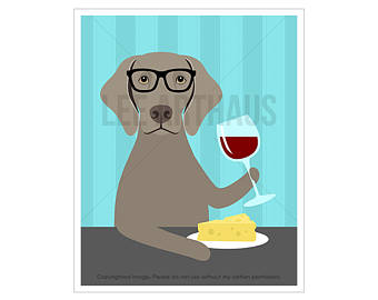 340x270 Weimaraner Drawing Etsy