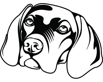 340x270 Weimaraner Vector Etsy