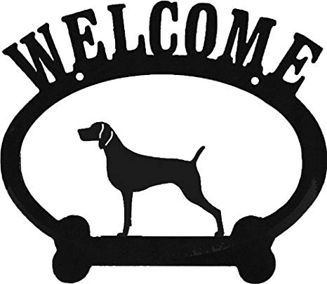 466x405 Weimaraner Welcome Sign Pet Supplies