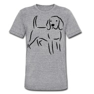 190x190 Beagle Drawing Unisex Tri Blend T Shirt Spreadshirt