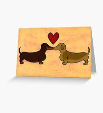 210x230 Wiener Dog Drawing Greeting Cards Redbubble