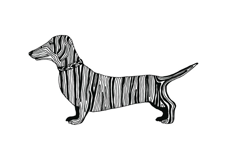 794x561 sausage dog print dachshund art sausage dog gift etsy